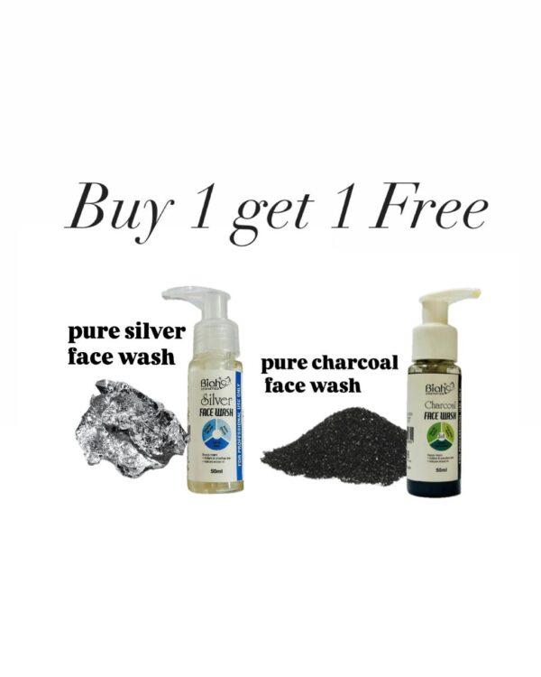 BIAH SILVER & CHARCOAL FACE WASH (BUY 1 GET 1 FREE)